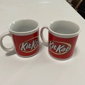 Kit Kat coffee cups 2 of them red and white